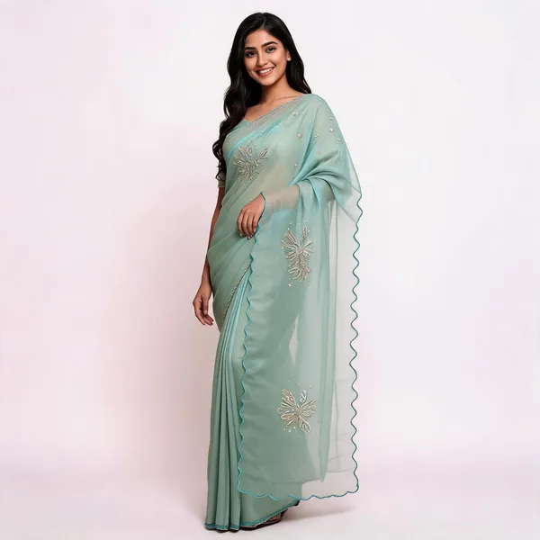Green_Katdana_Fancy_Saree