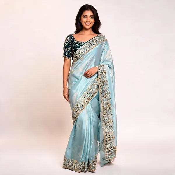 Light_Blue_Embellished_Fancy_Saree