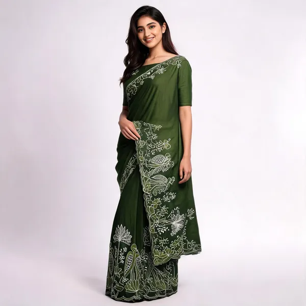Green_Embroidered_Fancy_Saree