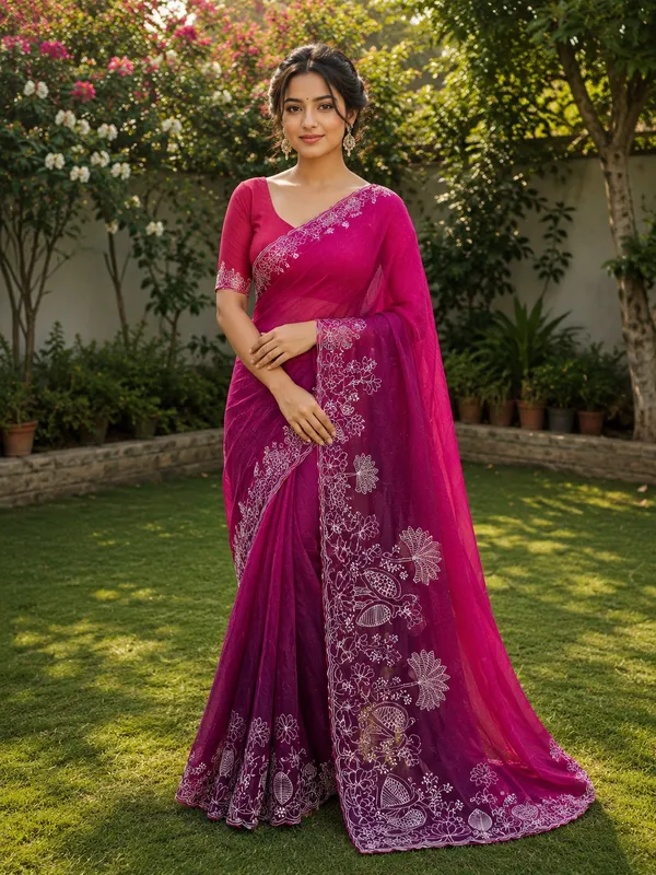 Magenta__Embroidered_Fancy_Saree