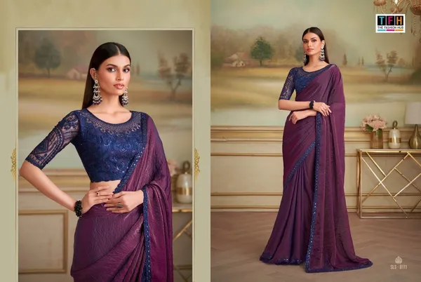 Purple_Designer_Fancy_Saree