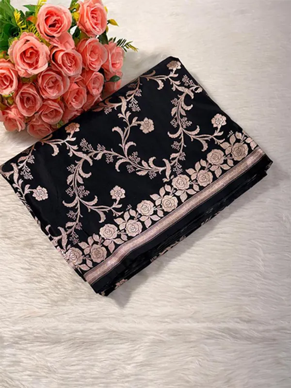 Black_Mashru_Banarasi_Saree