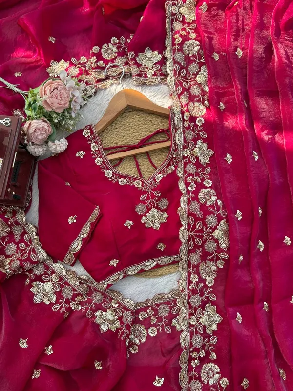 Red_Sequins_Fancy_Saree