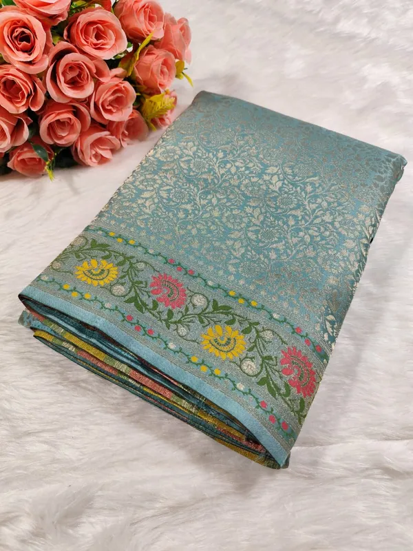 Blue_Semisilk_Banarasi_Saree