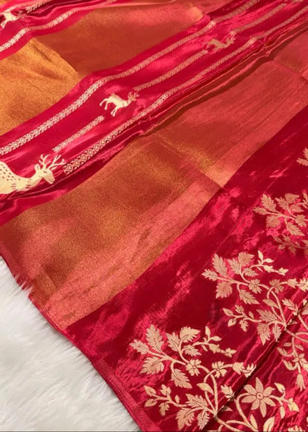 Pink_Crepe_Tissue_Banarasi_Saree