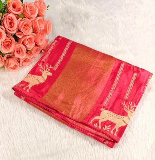 Pink_Crepe_Tissue_Banarasi_Saree
