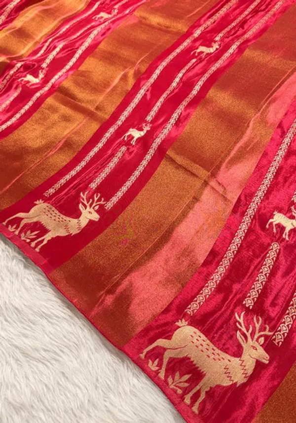 Pink_Crepe_Tissue_Banarasi_Saree