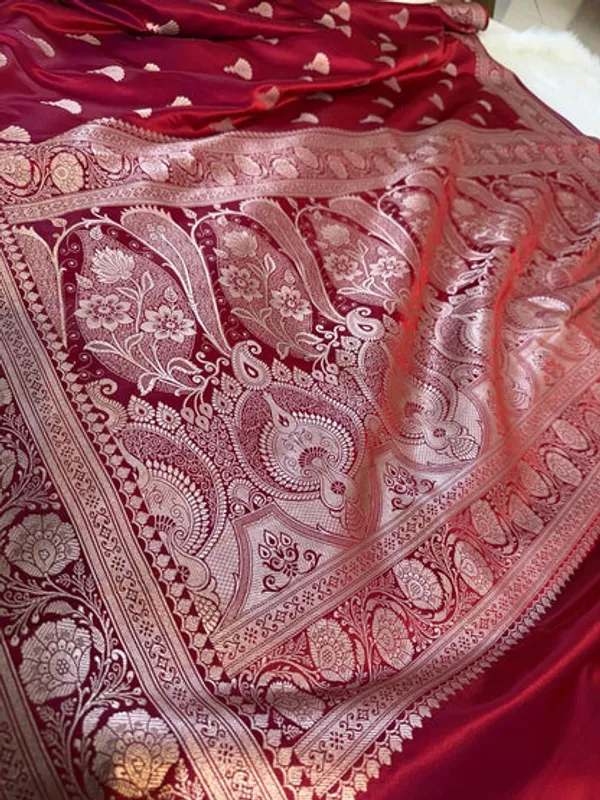 Maroon_Mashru_Banarasi_Saree