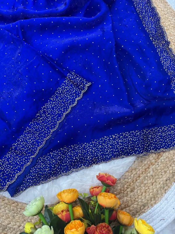 Royal_Blue_Embellished_Fancy_Saree