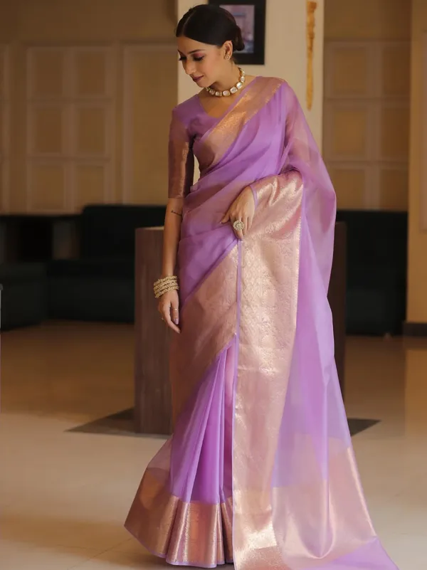 Purple_Organza_Banarasi_Saree