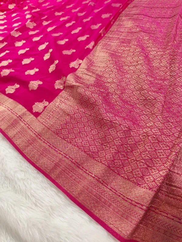 Pink_Georgette_Banarasi_Saree