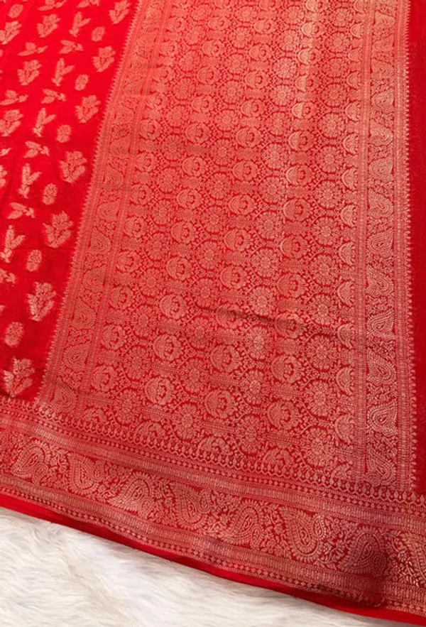 Red_Georgette_Banarasi_Saree