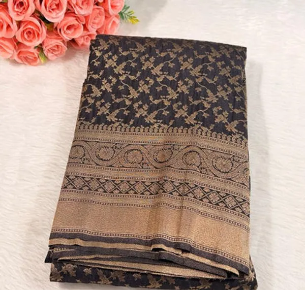 Black_Banarasi_Georgette_Saree