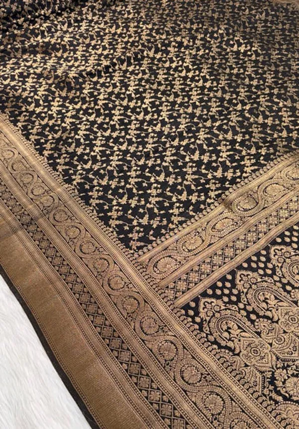 Black_Banarasi_Georgette_Saree