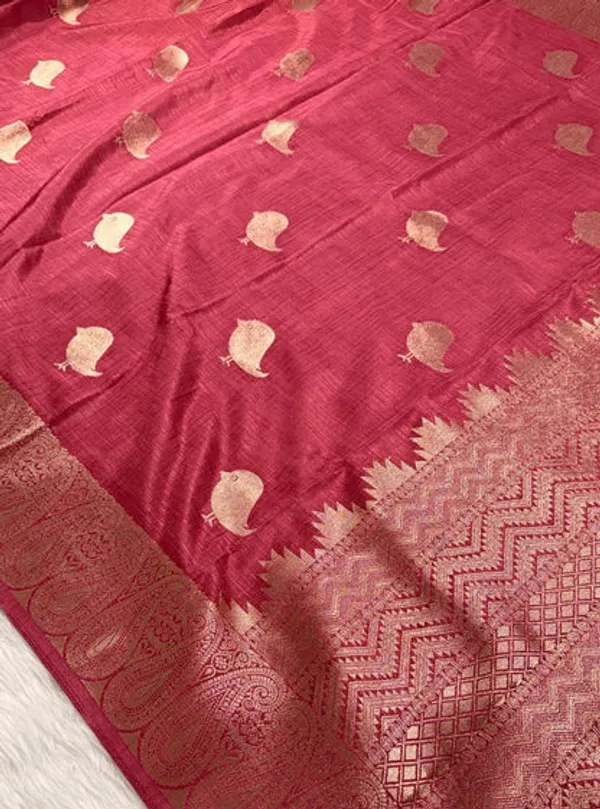Dusty_Rose_Semisilk_Banarasi_Saree