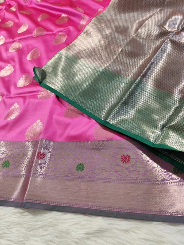 Pink_Semisilk_Banarasi_Saree