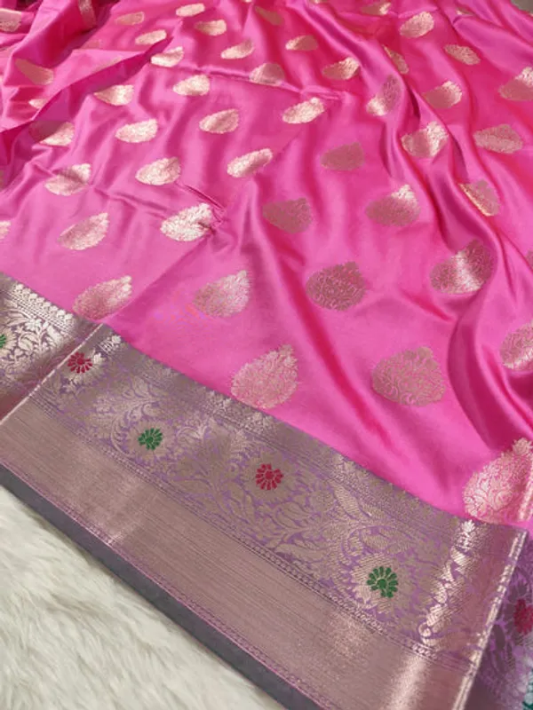 Pink_Semisilk_Banarasi_Saree