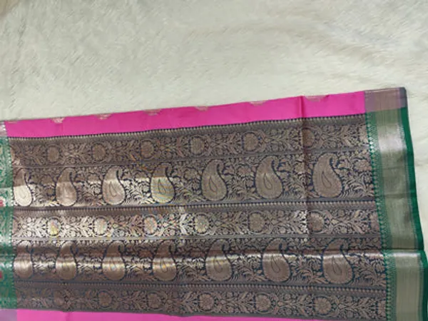 Pink_Semisilk_Banarasi_Saree