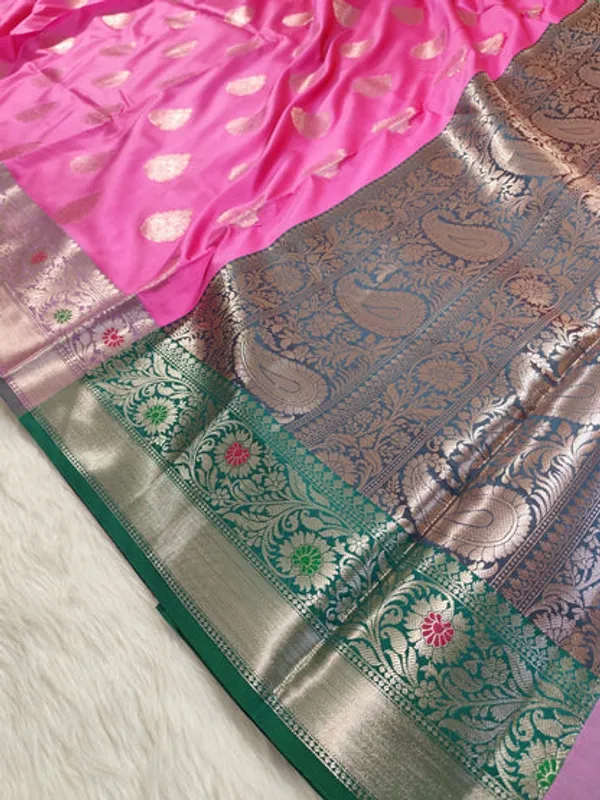 Pink_Semisilk_Banarasi_Saree