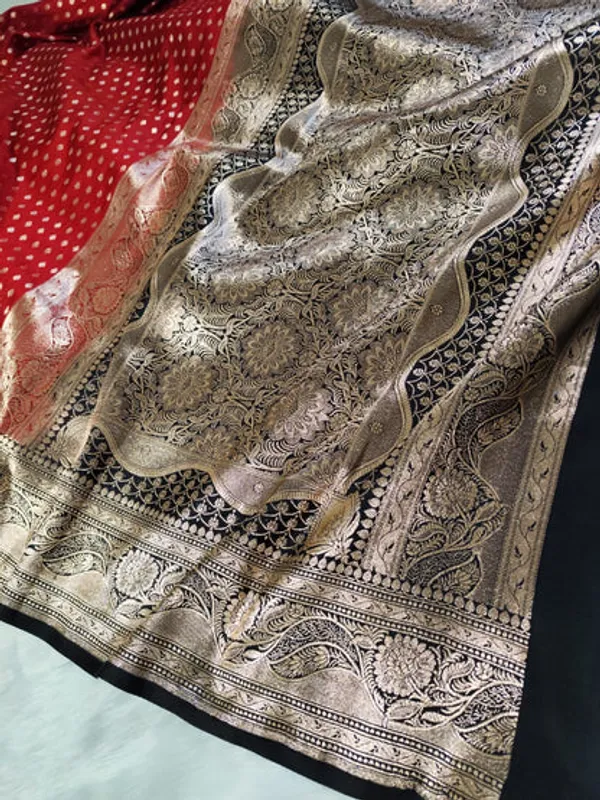 Red_Black_Katan_Banarasi_Saree