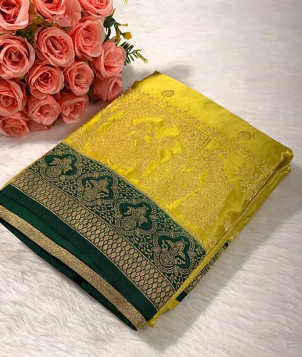 Mehendi_Green_Satin_Banarasi_Saree