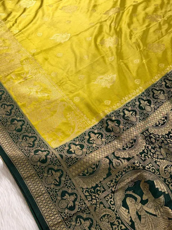 Mehendi_Green_Satin_Banarasi_Saree