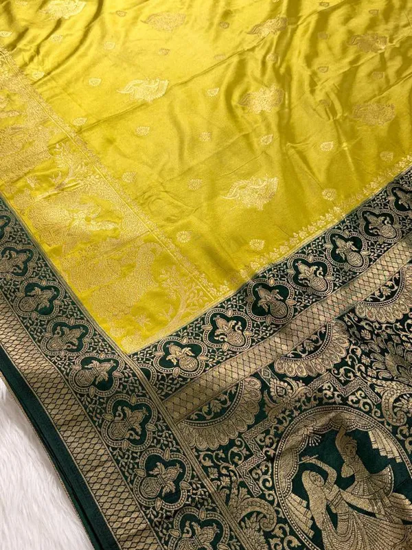 Mehendi_Green_Satin_Banarasi_Saree