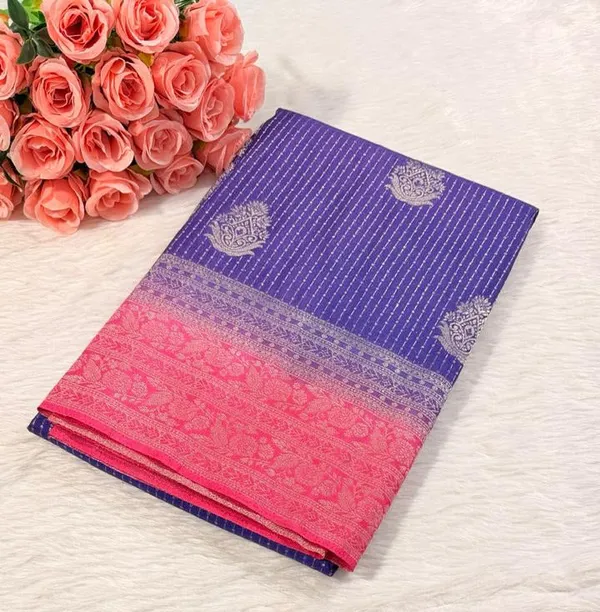 Purple_Pink_Semisilk_Banarasi_Saree