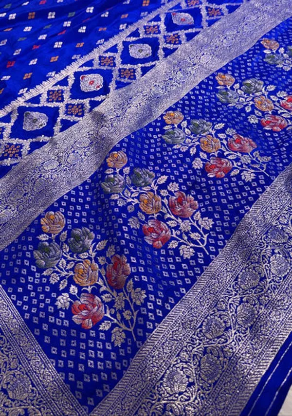 Royal_Blue_Satin_Banarasi_Saree