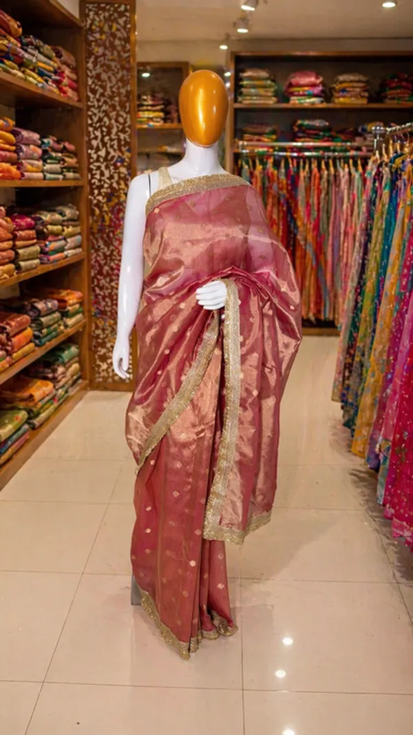 Pink_Tissue_Banarasi_Saree