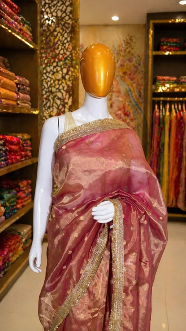 Pink_Tissue_Banarasi_Saree
