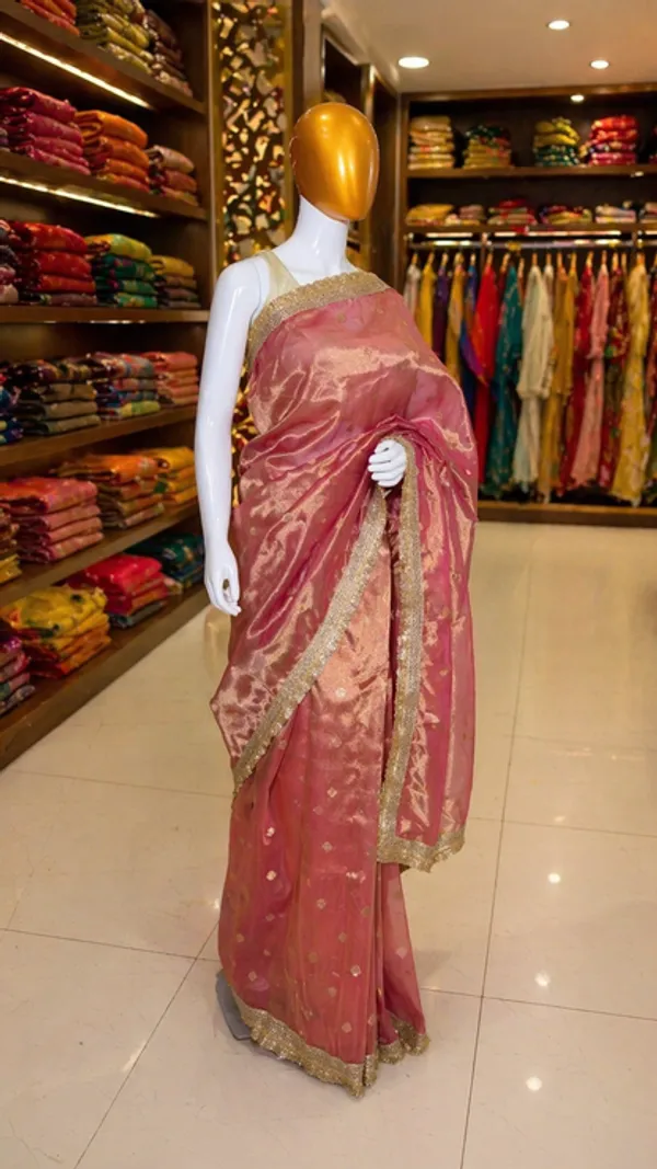 Pink_Tissue_Banarasi_Saree