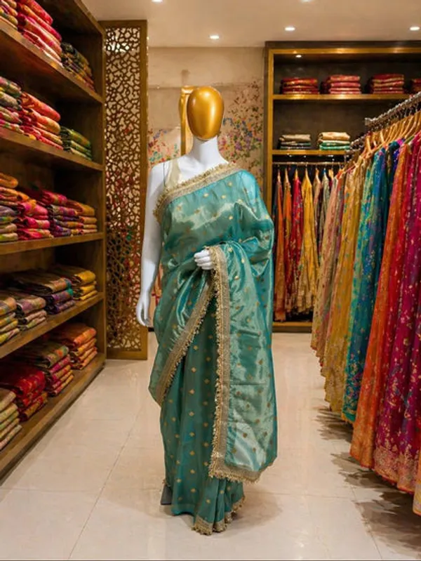 Blue_Tissue_Banarasi_Saree