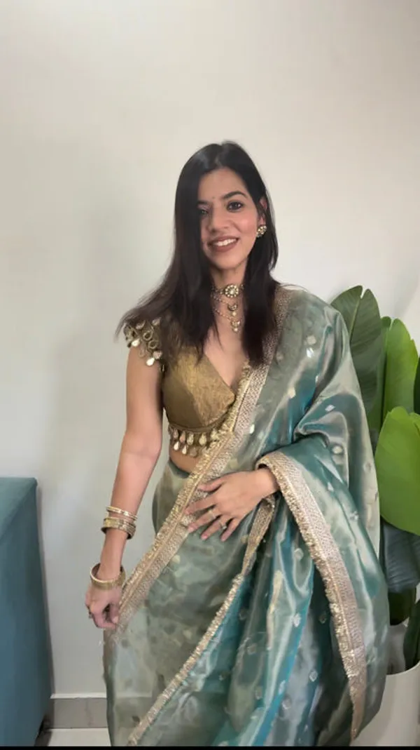 Blue_Tissue_Banarasi_Saree