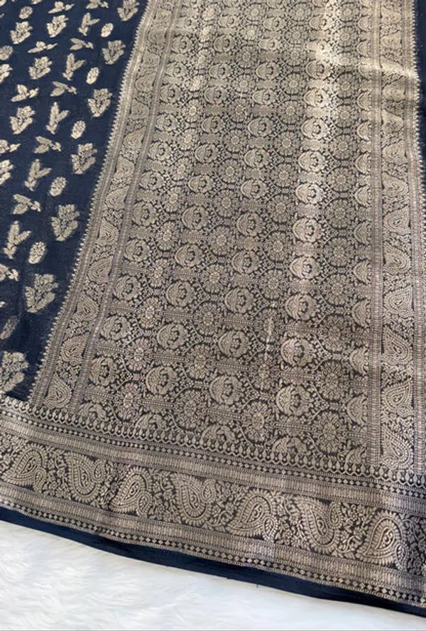 Black_Georgette_Banarasi_Saree