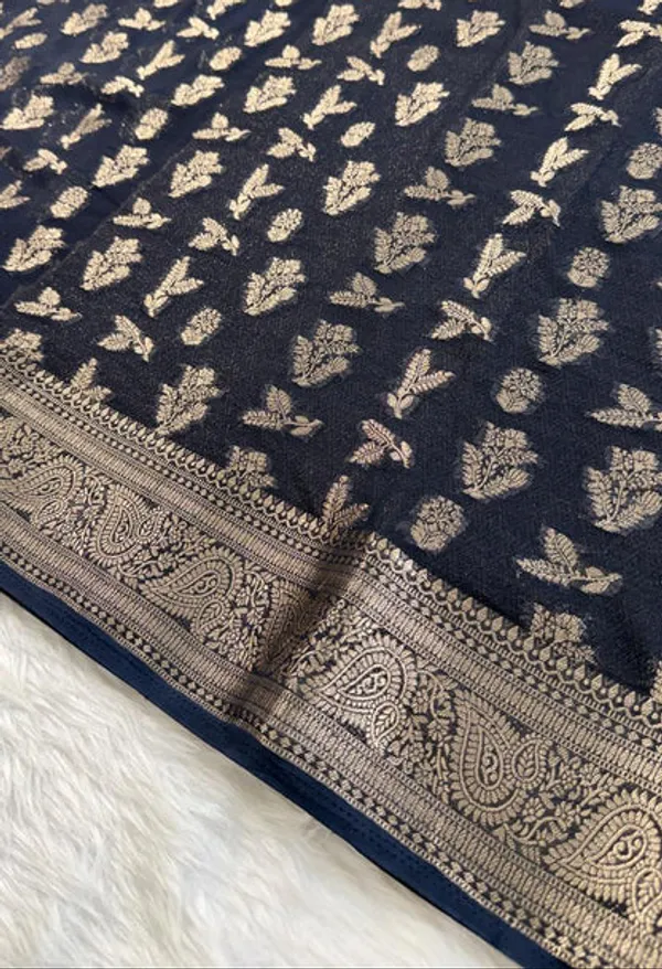 Black_Georgette_Banarasi_Saree