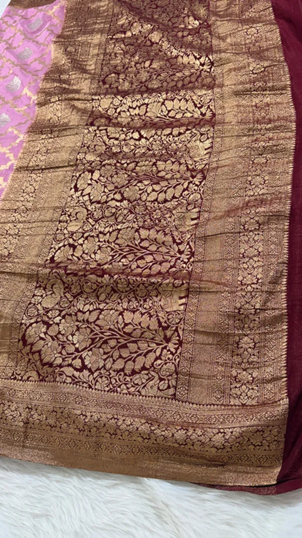 Onion_Pink_Georgette_Banarasi_Saree