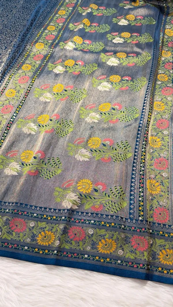 Blue_Semisilk_Banarasi_Saree