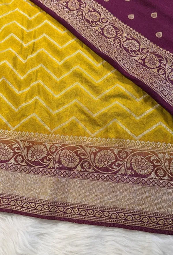 Mehendi_Green_Georgette_Banarasi_Saree