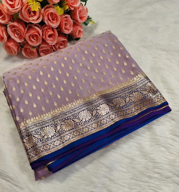 Lavender_Katan_Banarasi_Saree