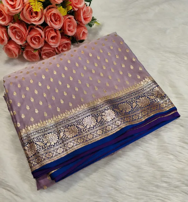 Lavender_Katan_Banarasi_Saree