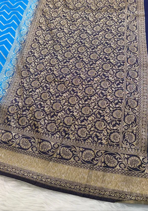 Blue_Georgette_Banarasi_Saree