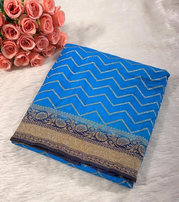 Blue_Georgette_Banarasi_Saree
