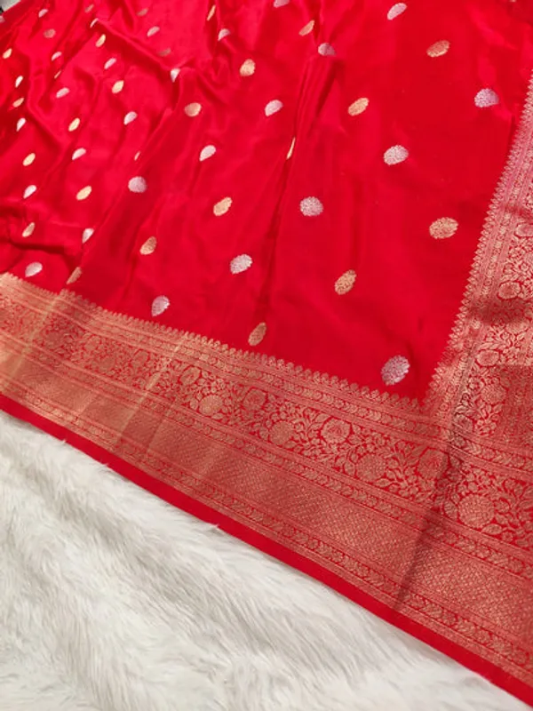 Red_Satin_Banarasi_Saree