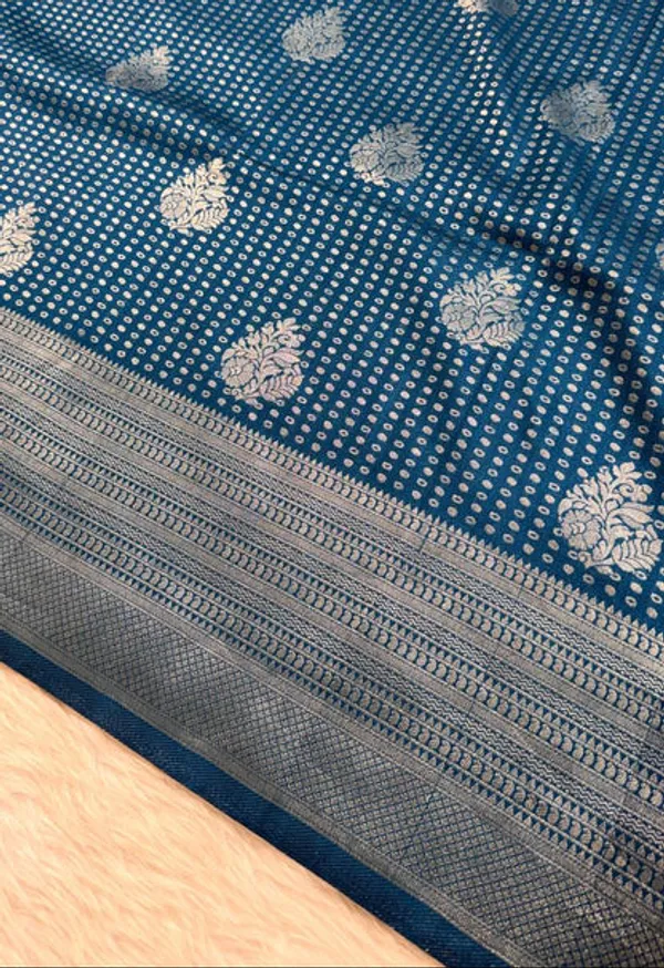Blue_Semisilk_Banarasi_Saree