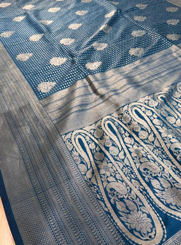 Blue_Semisilk_Banarasi_Saree