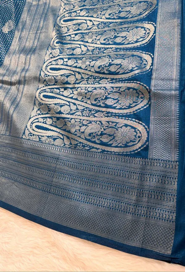 Blue_Semisilk_Banarasi_Saree