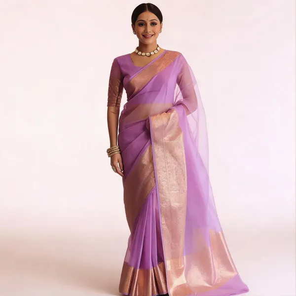 Purple_Organza_Banarasi_Saree