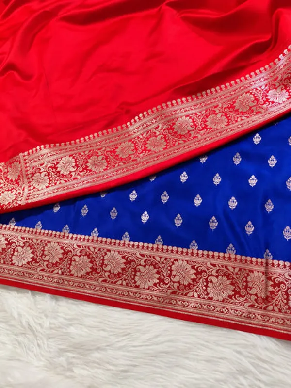 Royal_Blue_Mashru_Banarasi_Saree