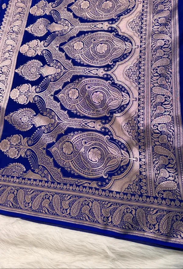 Royal_Blue_Mashru_Banarasi_Saree